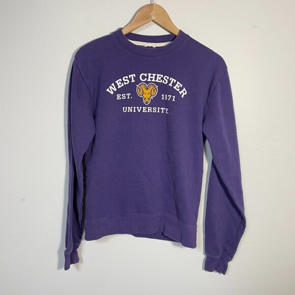 League 91 Purple West Chester University Crewneck Sweatshirt Unisex Size Small - Picture 1 of 7